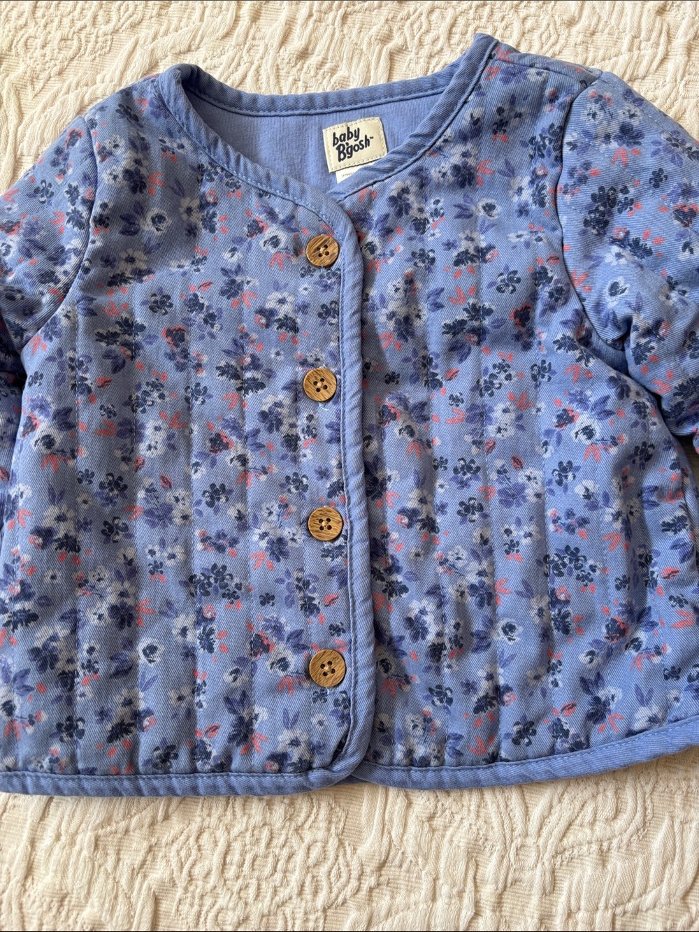 🫐BABY B’GOSH QUILTED FLORAL PRINT JACKET!
